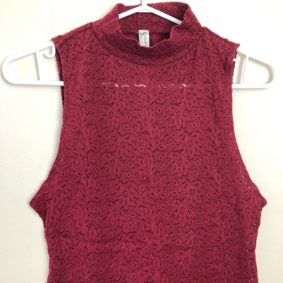 NWOT Free People Intimately Lace Tank Bodysuit - Picture 2 of 5